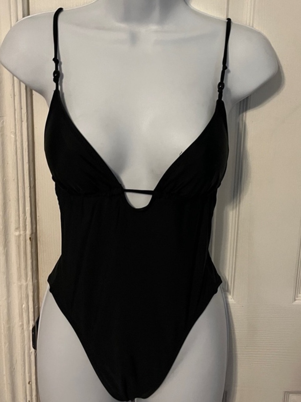 NWT J. Crew Strappy Plunge One Piece with Beads BH518